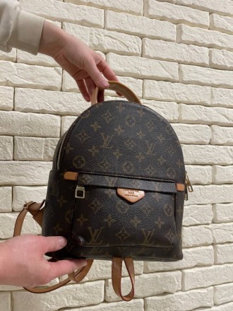 
 
 Louis Vuitton
Матеріал -еко-шкіра
Розмір: 26*23*13 см.
Рюкзак виконаний з ек. . фото 3