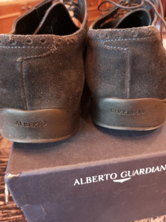 Ботинки, туфли Alberto Guardiani мужские 44 размер., стелька 30см. ,(темно-темно. . фото 6