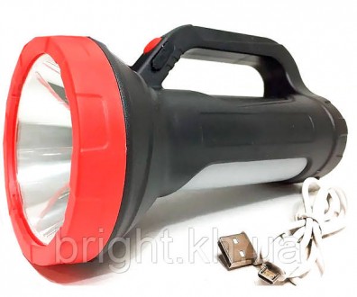 
Фонарь ручной (прожектор) XPRo 503 с боковым светом с USB зарядкой черный
 стан. . фото 4
