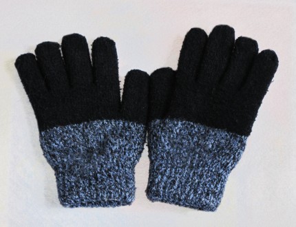Теплые перчатки. Двойная вязка.
На возраст от 5 до 8 лет. Цвет – темно-си. . фото 4