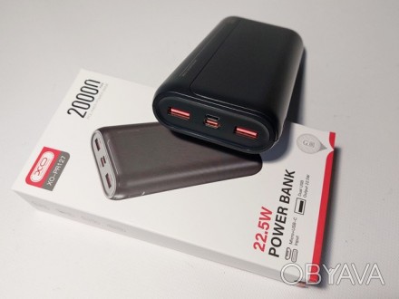 Ємність акумулятору	20000 mAh
Інтерфейс підключення	USB, Type-C, Micro
Швидка за. . фото 1