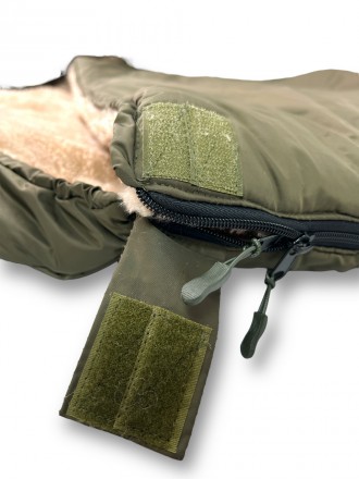 Тактический спальный мешок (до -30) спальник на меху с чехлом для обуви
Армейски. . фото 4