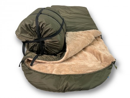 Тактический спальный мешок (до -30) спальник на меху с чехлом для обуви
Армейски. . фото 2