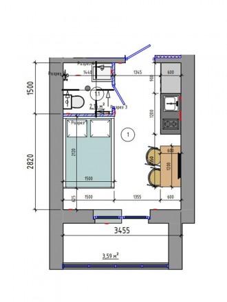 Продается СМАРТ квартира - студия с лоджией 21, 1 м.кв. С чистовой отделкой под . . фото 2