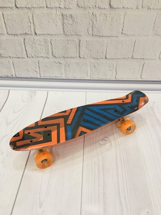Скейт - пенни борд - Penny board (светящиеся колеса) арт. 99160/7620
Современные. . фото 3