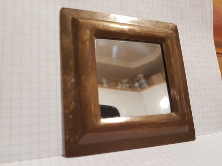 Зеркальце в латунной рамке. . фото 5