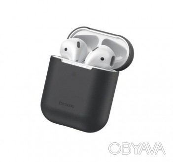 Чохол Baseus для навушників AirPods Черный (WIAPPOD-BZ01)