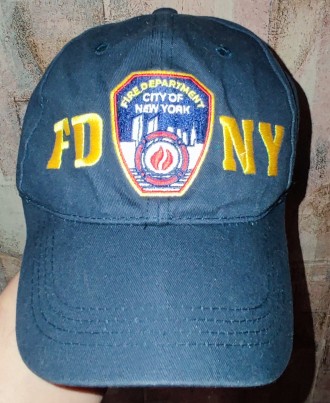 Бейсболка FDNY Fire Department City of New York, 100%-cotton, размер регулируетс. . фото 2