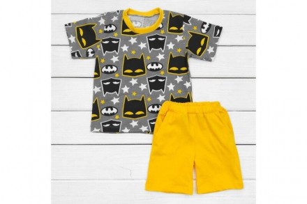 Комплект для хлопчика з футболкою та шортами Бетмен 98,110,122,128см
Костюм дит. . фото 5