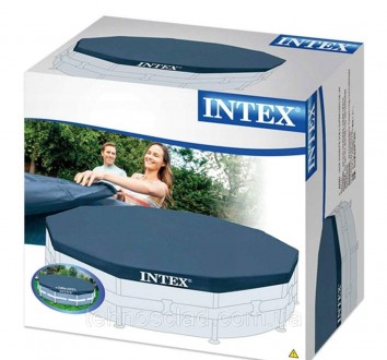 Тент Intex 305 cм для каркасних басейнів Інтекс та Bestway захисний чохол над ба. . фото 2