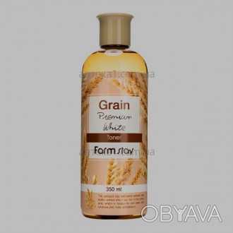 Тонер для обличчя з пшеничними висівками FARMSTAY GRAIN PREMIUM WHITE TONER підх. . фото 1