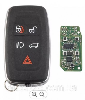 Смарт ключ Range Rover 5 кнопок 433mhz chip id49 (Keyless Go) С безключевым дост. . фото 3