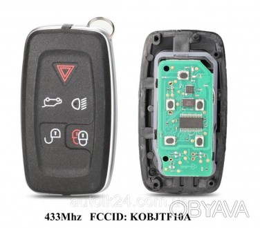 Смарт ключ Range Rover 5 кнопок 433mhz chip id49 (Keyless Go) С безключевым дост. . фото 1