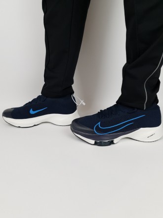 Кроссовки мужские весна лето синие Nike Air Zoom Alphafly NEXT% Tempo Dark Blue.. . фото 2