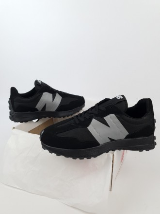 Мужские кроссовки летние черные New Balance 327 Black. Обувь летняя мужская в че. . фото 9