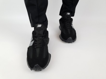 Мужские кроссовки летние черные New Balance 327 Black. Обувь летняя мужская в че. . фото 5