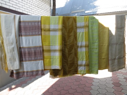 Нові та бувші у нетривалому користуванні полотняні штори й нова шторна тканина ш. . фото 2