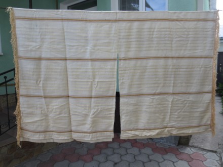 Нові та бувші у нетривалому користуванні полотняні штори й нова шторна тканина ш. . фото 4