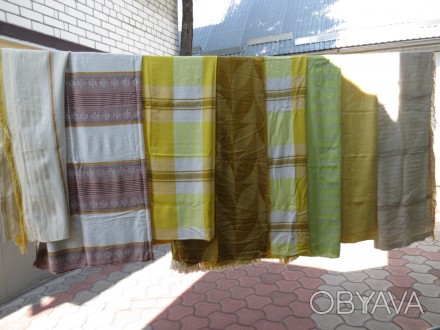 Нові та бувші у нетривалому користуванні полотняні штори й нова шторна тканина ш. . фото 1