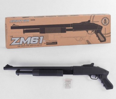 Винчестер игрушечный на пульках Cyma ZM 61
Игрушечное помповое ружьё из металла.. . фото 2