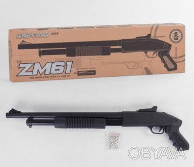 Винчестер игрушечный на пульках Cyma ZM 61
Игрушечное помповое ружьё из металла.. . фото 1