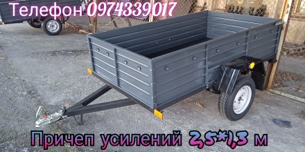 Причеп Одноосний 2,5*1,3 м вибір покупців!. Полтава. фото 1 Причеп Одноосний 2,5*1,3 м вибір покупців!. Полтава. фото 1