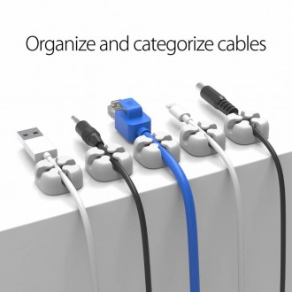 Кабельный фиксатор ORICO - приспособление для фиксации 1 кабелей для зарядки или. . фото 5