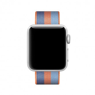 Ремінець для годинника Apple Watch 42 мм 44 мм - тканий нейлоновий класичний рем. . фото 3