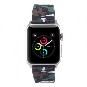 Ремінець для годинника Apple Watch 42 мм 44 мм - м'який спортивний ремінець з пр. . фото 4
