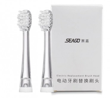 Сменные насадки для звуковой электрической зубной щетки Seago SG-513/977 изготов. . фото 2