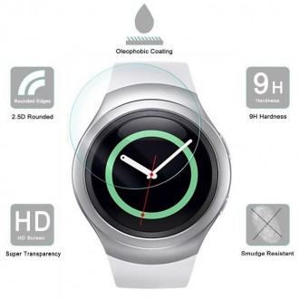 Закаленное стекло предназначено для защиты экрана часов Samsung Galaxy Gear S3 W. . фото 4