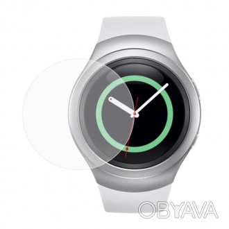 Загартоване скло призначене для захисту екрана годинника Samsung Galaxy Gear S3 . . фото 1