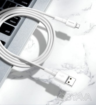 Кабель быстрой зарядки Baseus USB to Micro-USB 3A (CAMSW-B02) предназначен для б. . фото 1