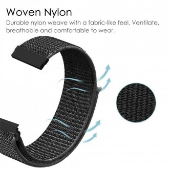 Ремінець для годинника Nylon loop bracelet Universal - нейлоновий ремінець із за. . фото 7