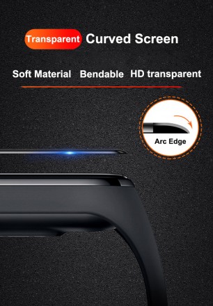 Защитная пленка для фитнес браслета Xiaomi Mi Band 4 предназначена для защиты эк. . фото 5