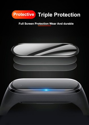 Защитная пленка для фитнес браслета Xiaomi Mi Band 4 предназначена для защиты эк. . фото 7