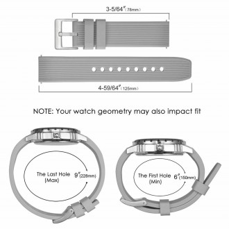 Ремінець для годинника Silicone bracelet Universal Active призначений для заміни. . фото 5