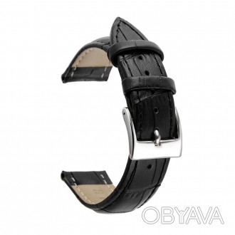 Ремінець для годинника Leather bracelet Universal - шкіряний ремінець з пряжкою-. . фото 1