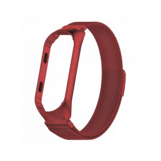 Ремінець для фітнес браслета Xiaomi Mi Band 5 і 6 Milanese design bracelet - мет. . фото 2
