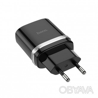 Сетевое зарядное устройство Hoco C12Q Smart QC3.0 charger Black
