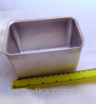 Форма для хлеба маленькая "кирпичик" (кекс). Изготовлена из литого алюминиевого . . фото 3