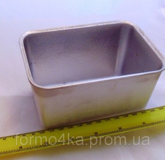 Форма для хлеба маленькая "кирпичик" (кекс). Изготовлена из литого алюминиевого . . фото 4