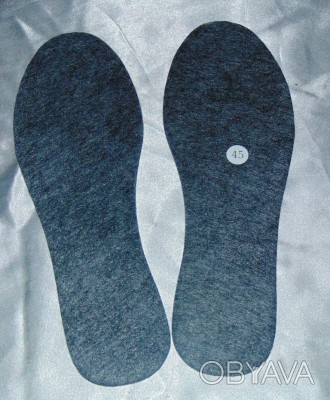 Стельки серый войлок (фетр)
Размеры с 36 по 46
Упаковка - 10 пар одного размера
. . фото 1