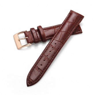 Ремінець для годинника Leather bracelet Universal - шкіряний ремінець з пряжкою-. . фото 5