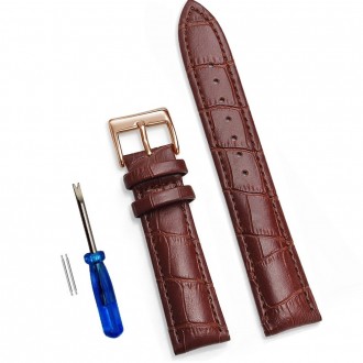 Ремешок для часов Leather bracelet Universal - кожаный ремешок с пряжкой-застежк. . фото 2