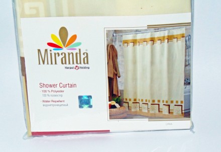 Штора для ванной комнаты "Миранда" (Miranda) Lykia (Ликия) бежевая
Изготовлена и. . фото 3