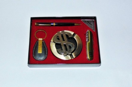 Набор подарочный для мужчин 
с символикой "Доллар ($)"
В наборе пепельница, брел. . фото 3