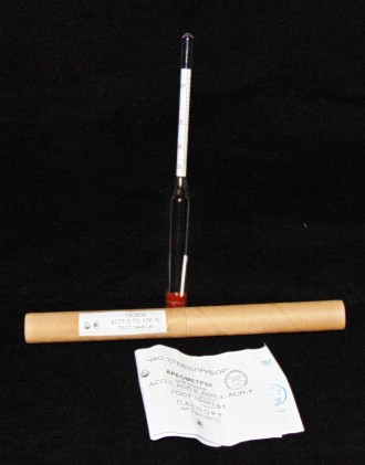 Спіртомер
Ареометр скляний
Застосовується для вимірювання об'ємної частки етилов. . фото 7