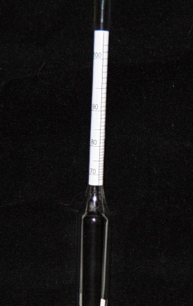 Спіртомер
Ареометр скляний
Застосовується для вимірювання об'ємної частки етилов. . фото 6