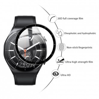 Защитная пленка с рамкой для экрана смарт часов Xiaomi Watch S1 предотвращает во. . фото 6